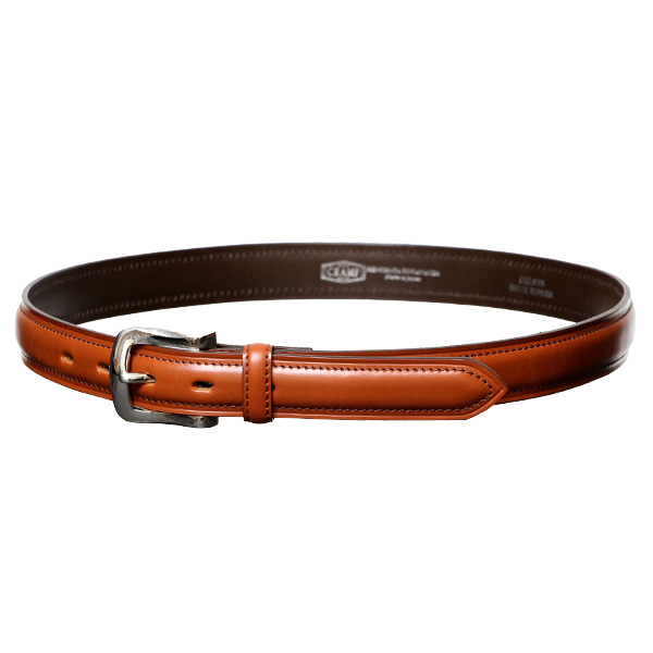 東京ヒマワリ / 池之端銀革店 UKブライドルレザー フェザーベルト 28mm