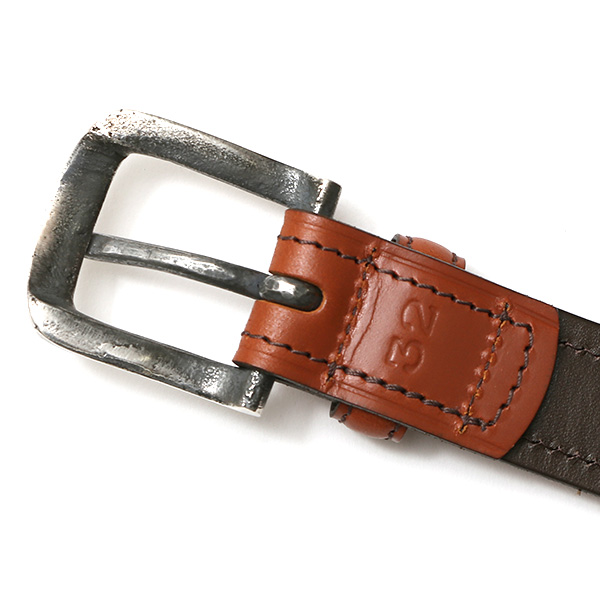 東京ヒマワリ / 池之端銀革店 UKブライドルレザー フェザーベルト 28mm