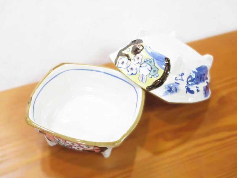 夕立窯 幸せうさぎ おまかせ鉢ペア - 土岐陶器本店