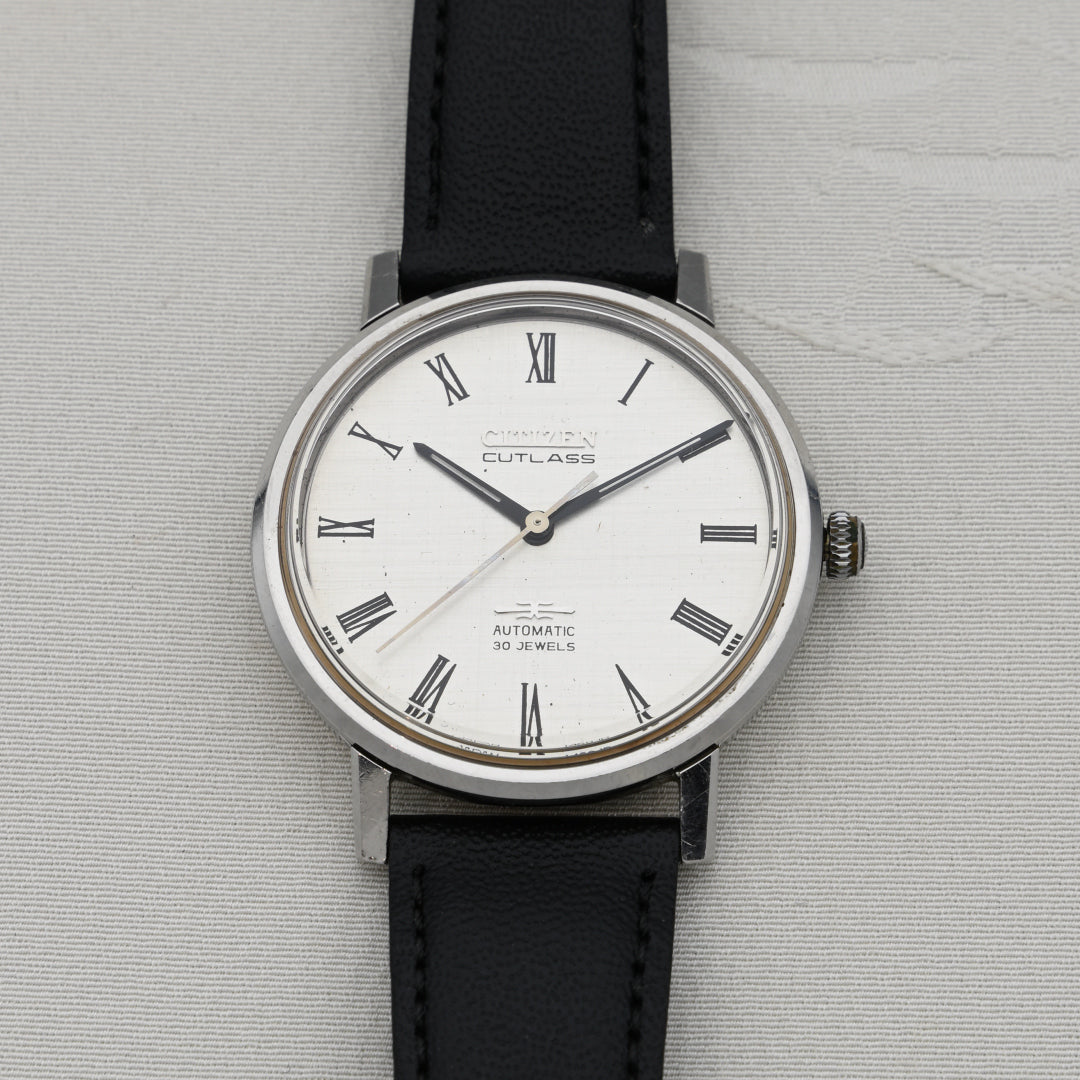 シチズン カトラス シルバーダイヤル 30石 自動巻き Citizen Cutlass