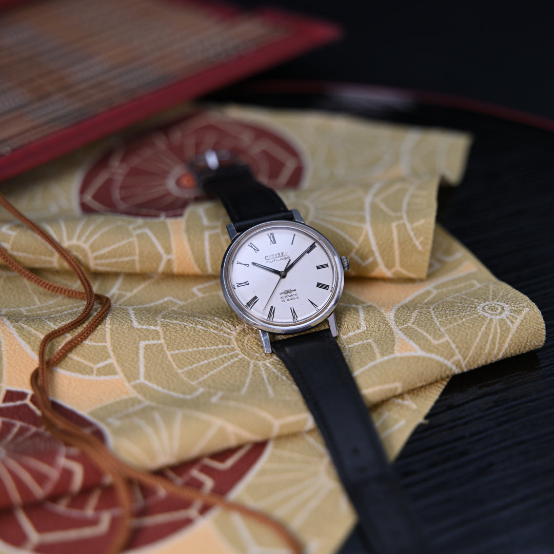 シチズン カトラス シルバーダイヤル 30石 自動巻き Citizen Cutlass