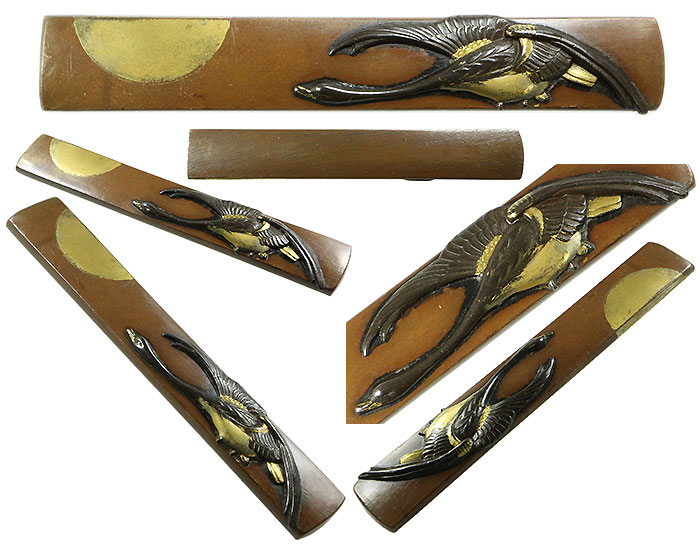 日本刀の小柄・満月に雁図｜日本刀・刀剣 販売専門店・東京・十拳