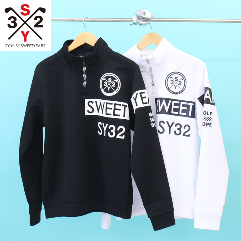 SY32 by SWEET YEARS ゴルフウェア メンズ ハーフジップトレーナー