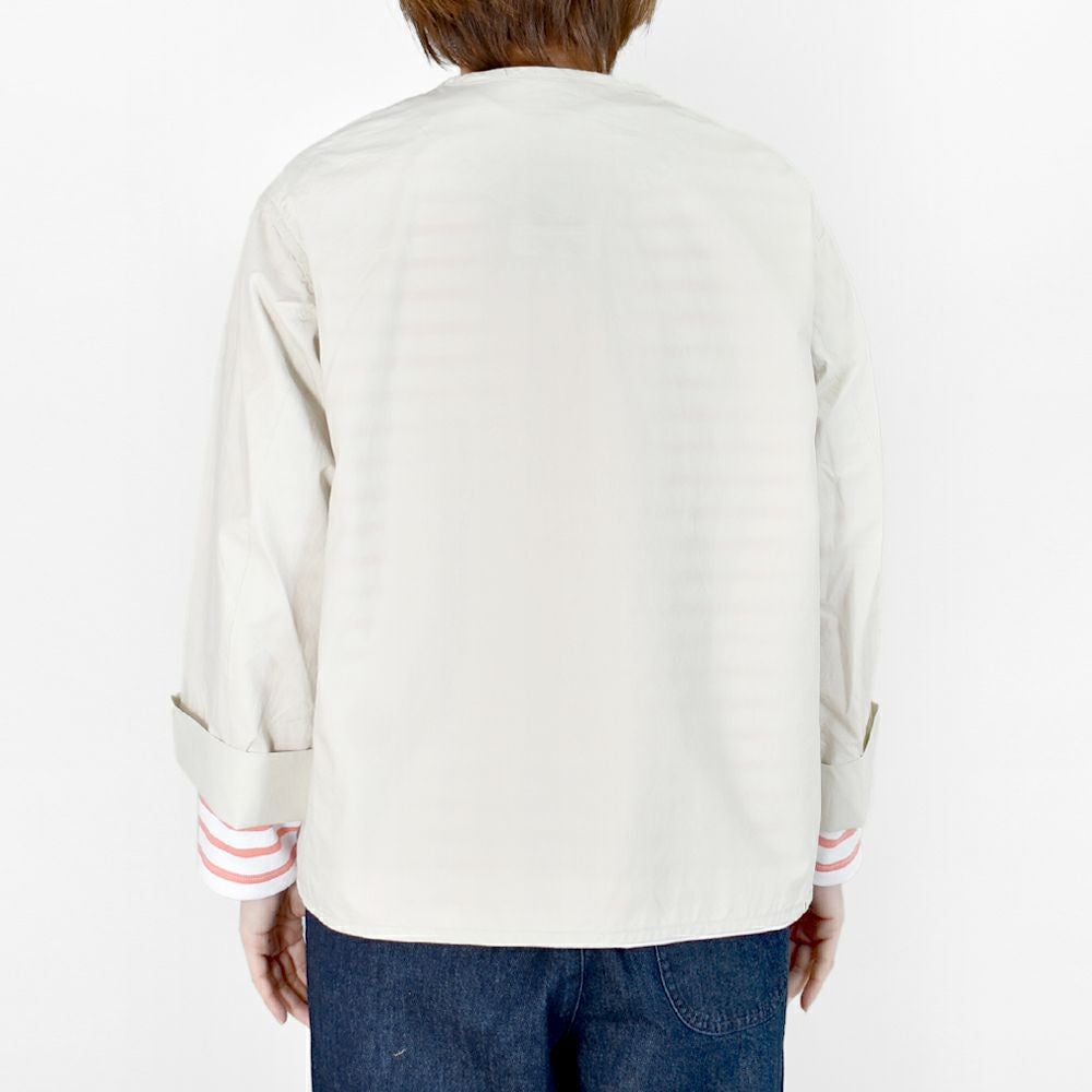 ダントン (DANTON) WOMEN'S COTTON WEATHER COLLARLESS JACKET ノー