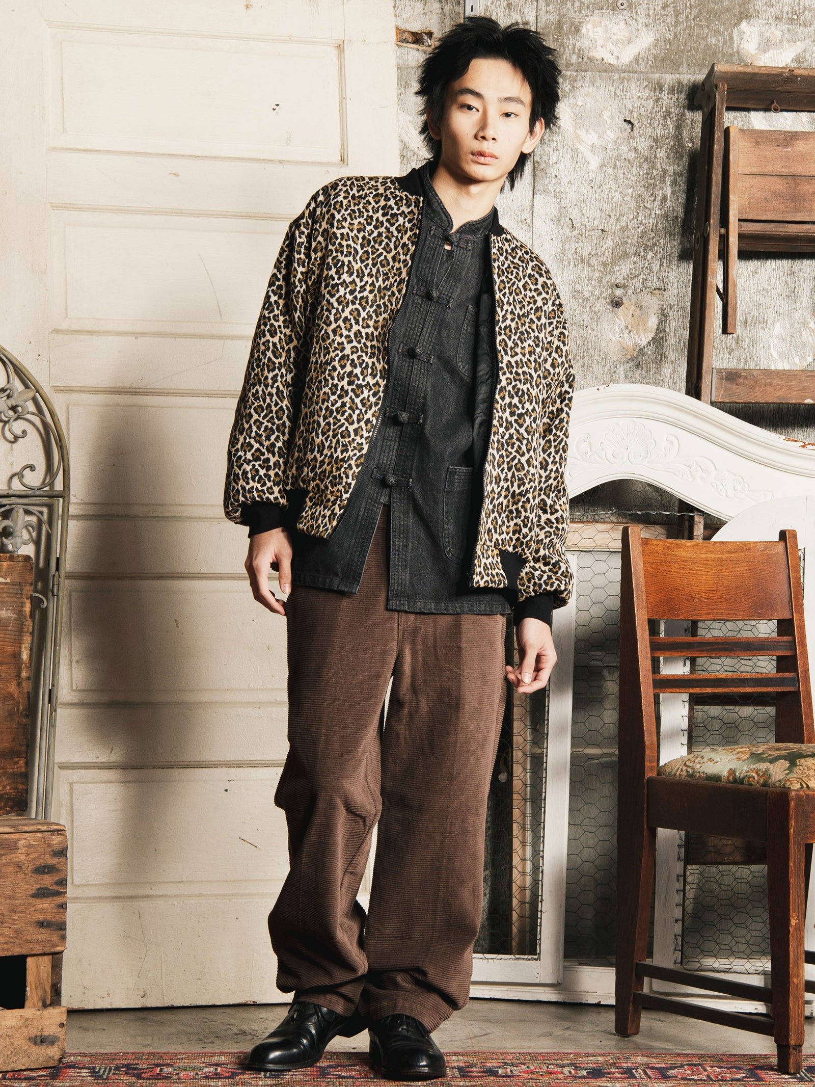 Backers レオパード柄 ゴブラン織り ジャケット – 古着屋Top of the