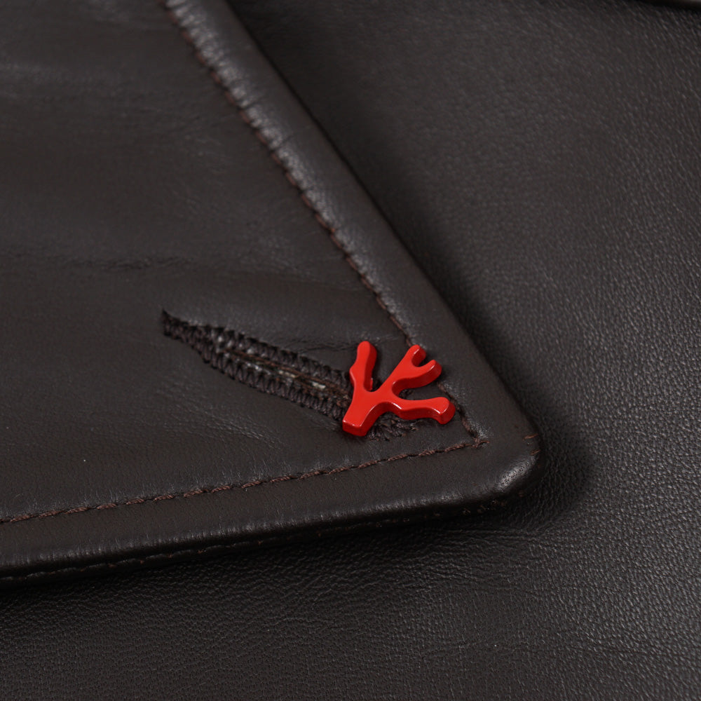 Isaia Leather Pea Coat with Wool Lining – Top Shelf Apparel