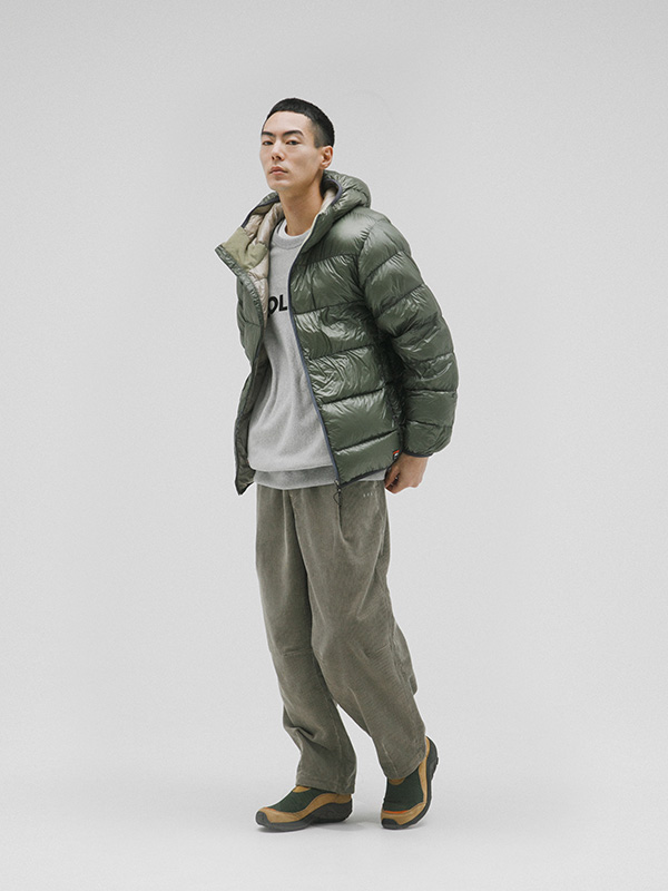 NANGA × EKAL」メンズアイテムに加えEKAL初のウィメンズ用別注ダウン