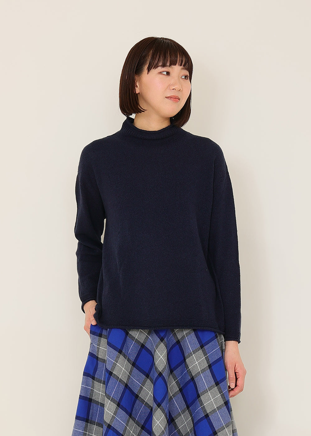 シルクコットン タートルニット│to touch