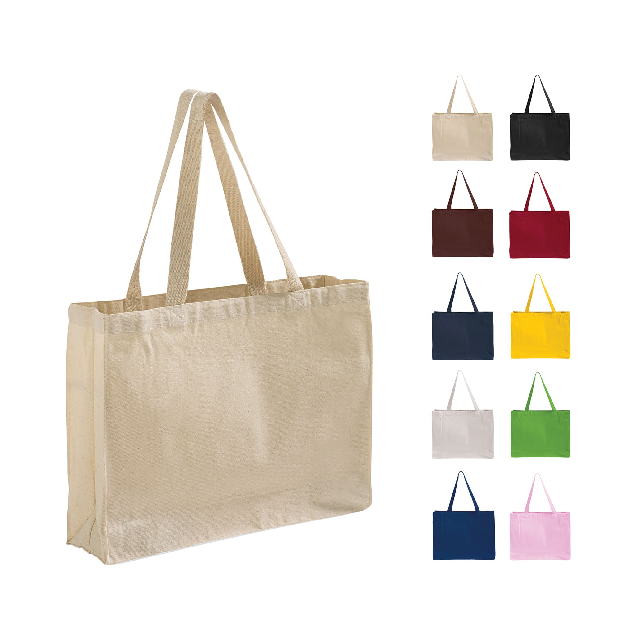 TF275 Full Gusset Horizontal Tote Bags