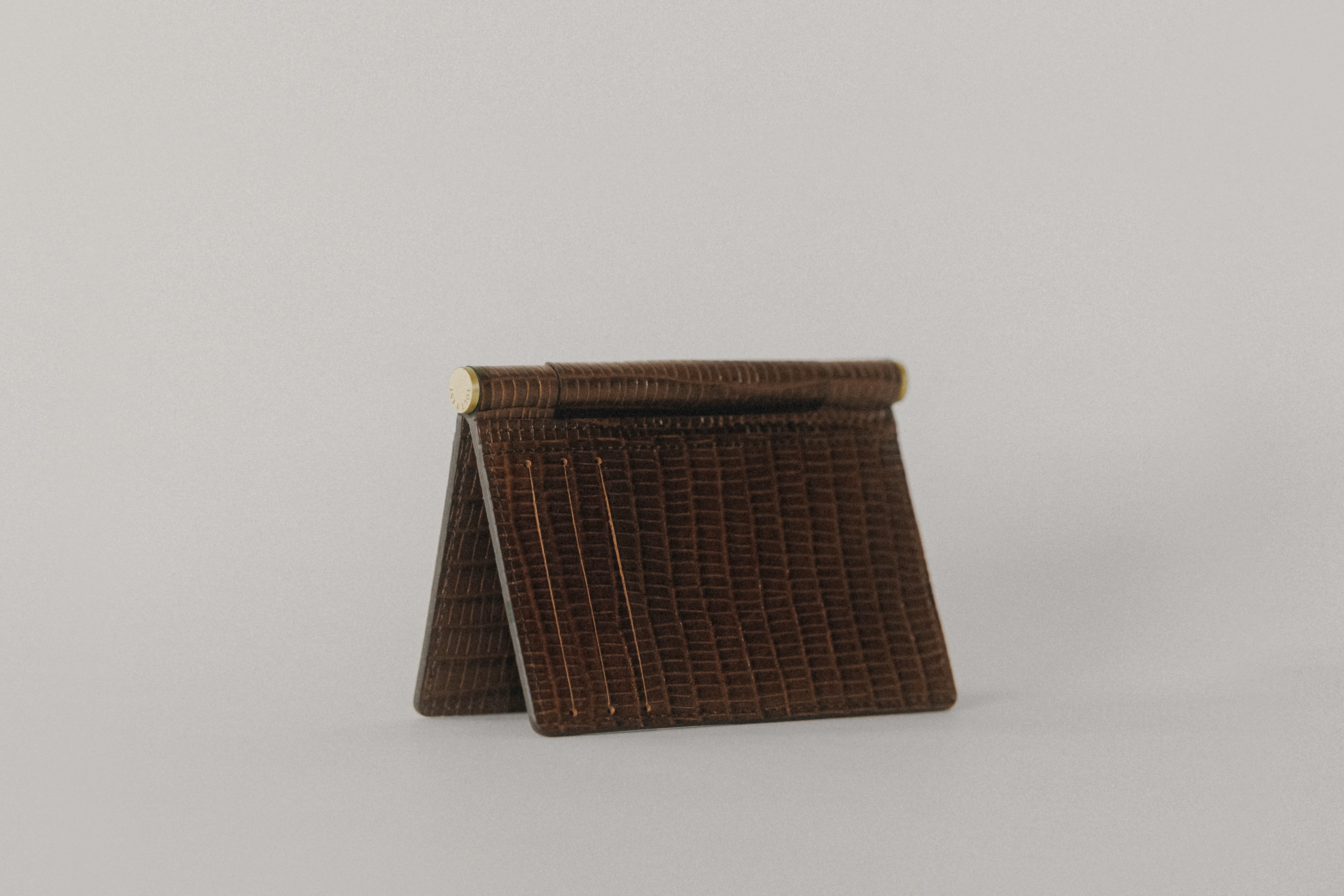 PORTE CARTES PAUMELLE LIZARD CHOCOLATE – TOUT Y EST JP