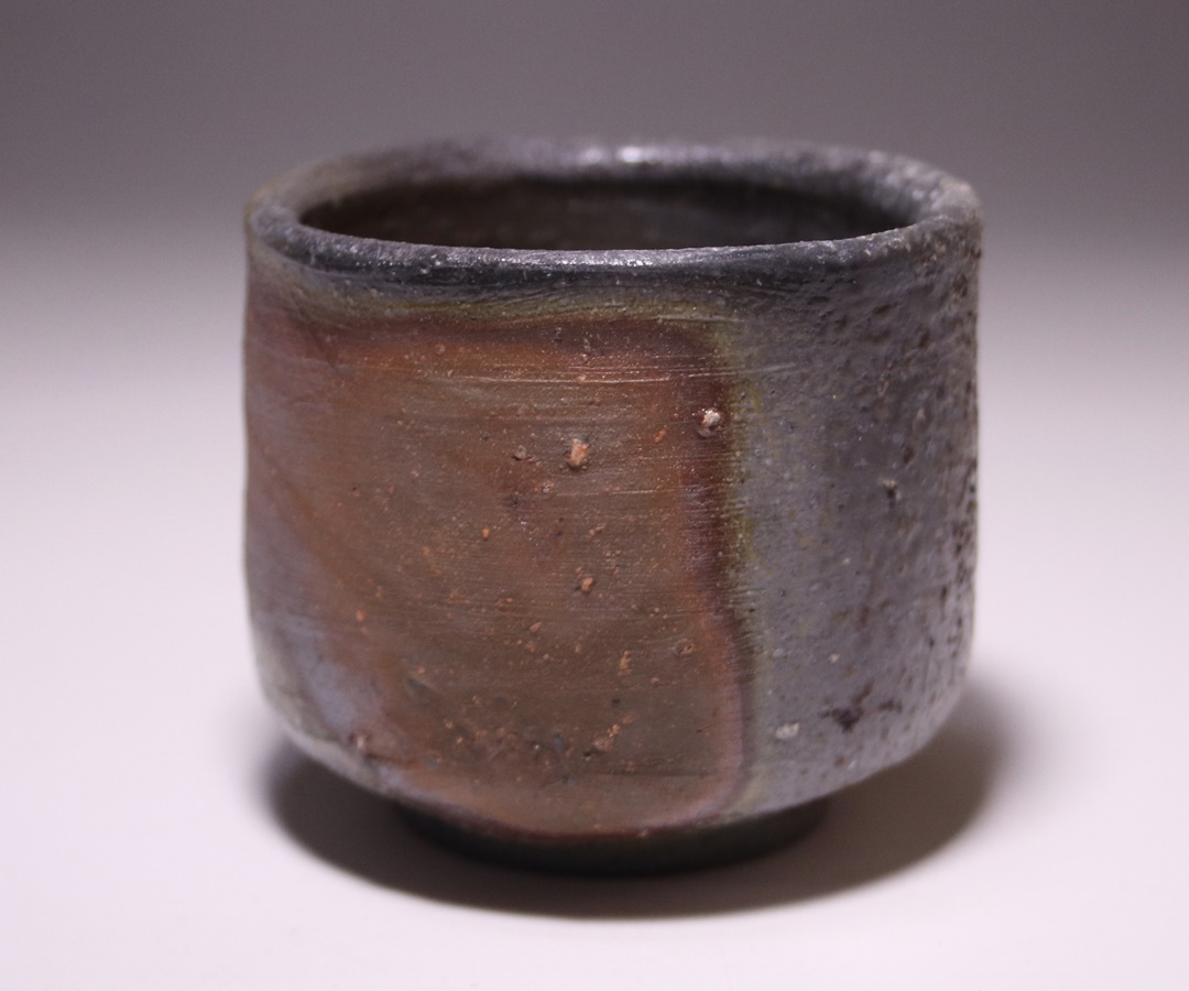 山本陶秀 作 「備前緋襷筒茶碗」 ～備前焼専門卸小売店 川口陶楽苑～