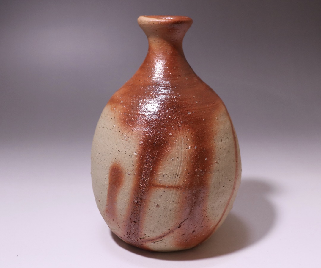 金重素山 作 「備前緋襷徳利」 ～備前焼専門卸小売店 川口陶楽苑～