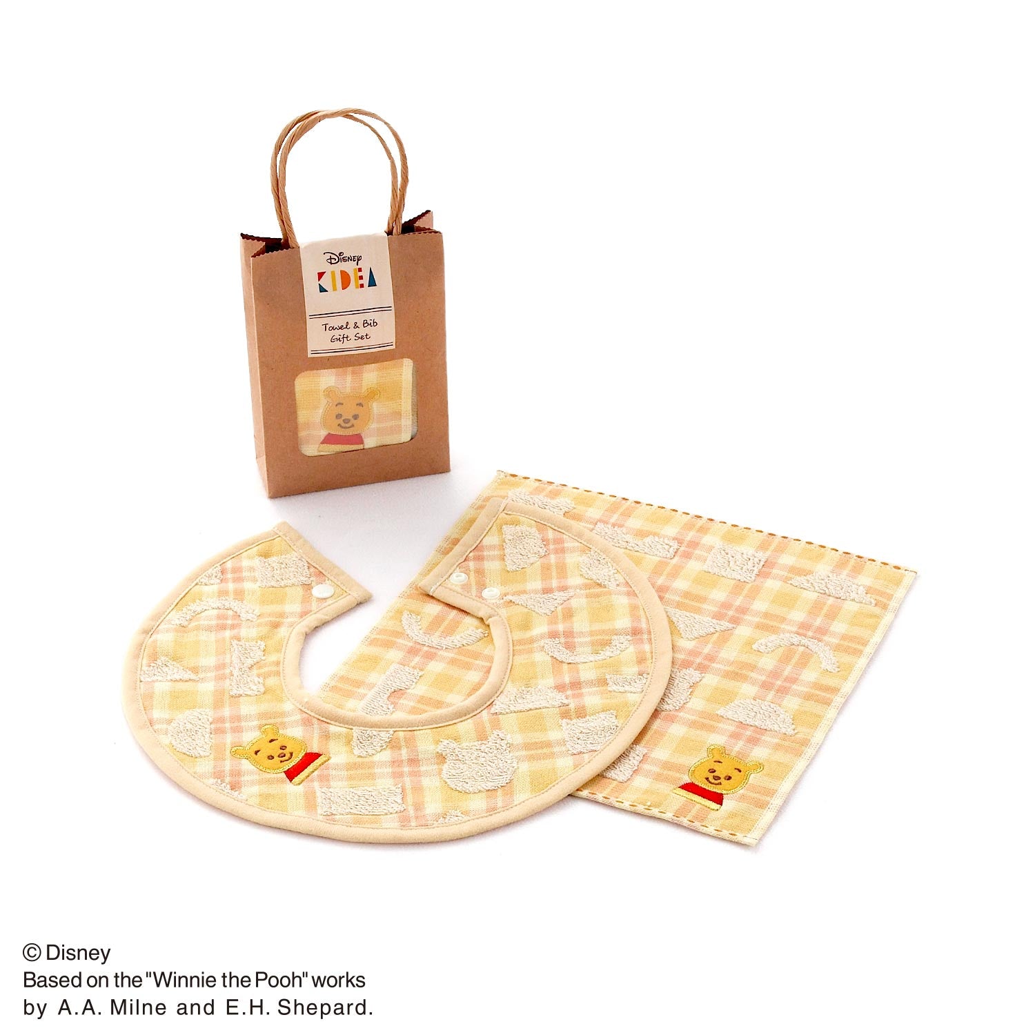 Disney KIDEA』ERABU パッケージ入り スタイ＆タオルハンカチセット