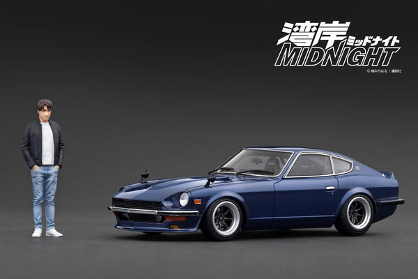 IGNITION MODEL] 1:18 Nissan Fairlady Z (S30) Blue MIDNIGHT Devil's Z