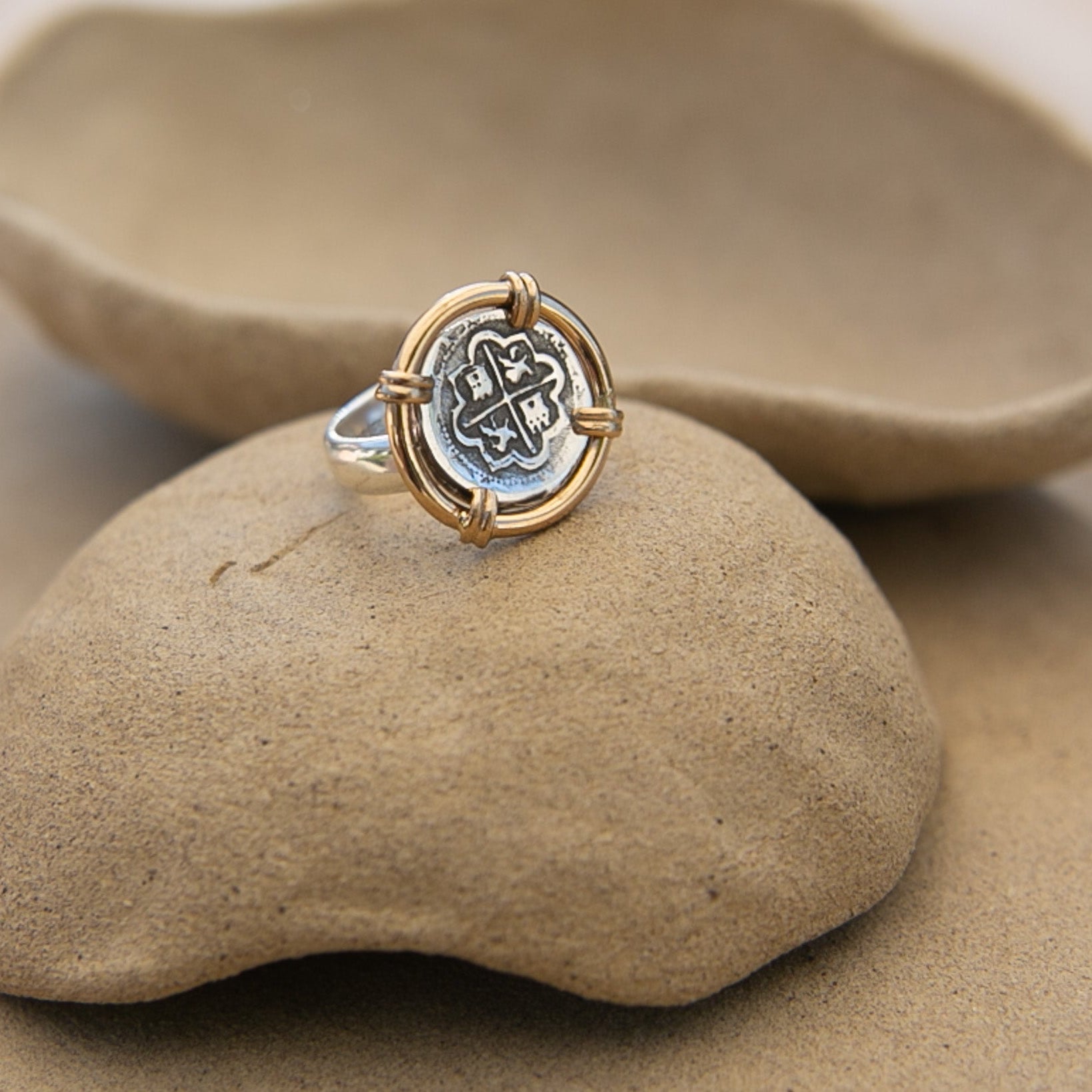 Charles Albert® Alchemia Spanish Coin 'La Costa' Adjustable Ring