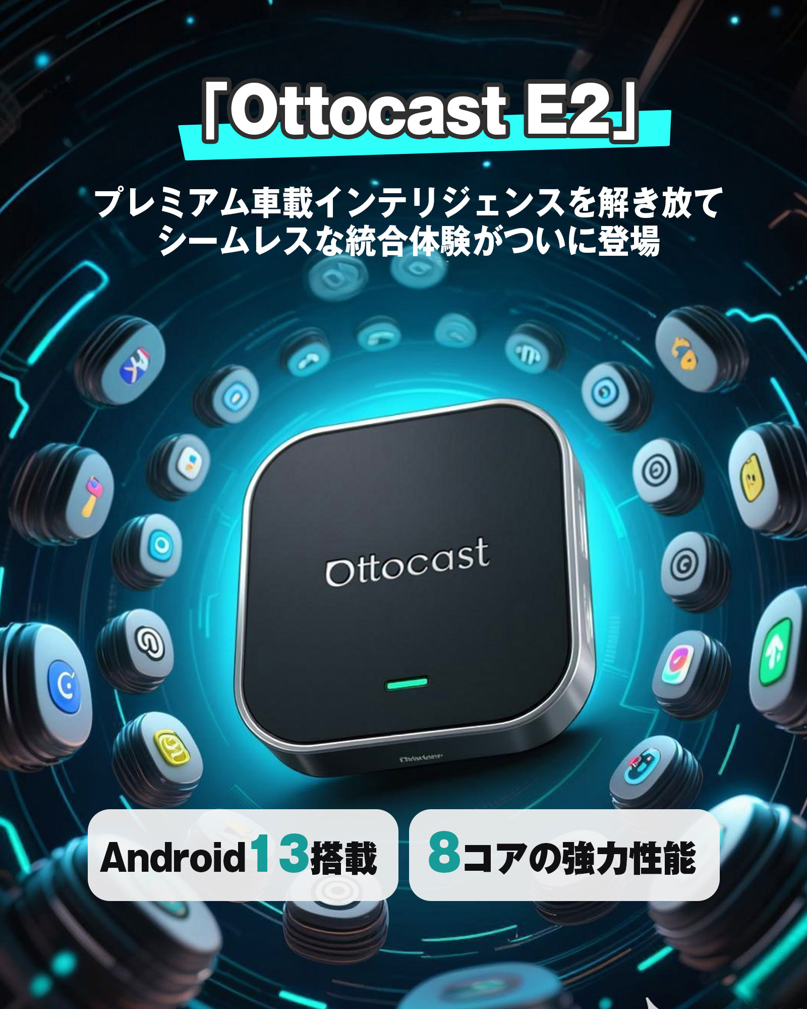 楽天市場】【正規代理店】オットキャスト ottocast Otto Aibox E2 カー