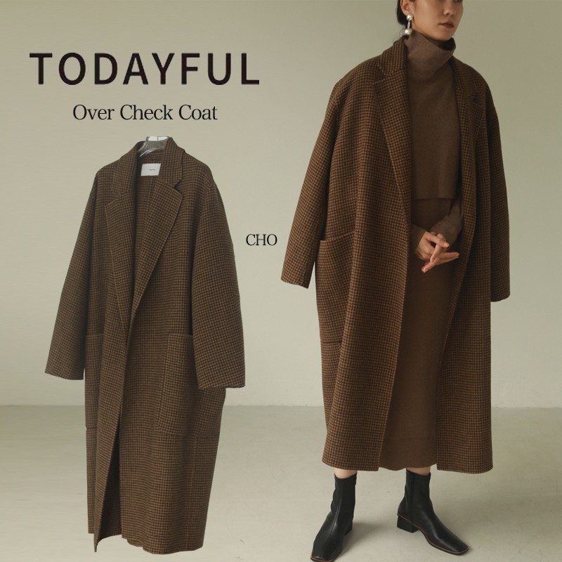 楽天市場】TODAYFUL トゥデイフル コート Over Check Coat オーバー