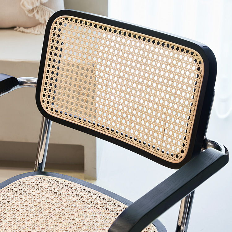 楽天市場】【3年保証・レビュー特典】ダイニングチェア 木製 籐編み 1