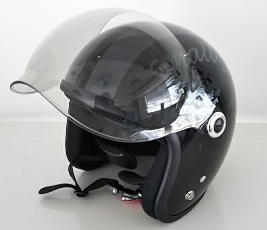 楽天市場】スモールジェット ヘルメット 開閉シールド付（バブル