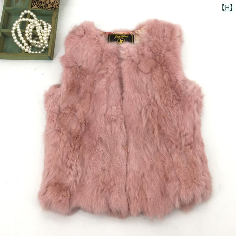 楽天市場】ベスト レディース 秋 冬 ウサギ ファーコート ショート