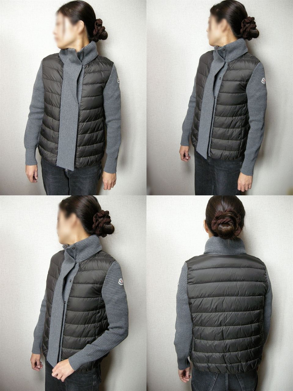 楽天市場】【MONCLER/モンクレール/ウールニット切替ダウンジャケット