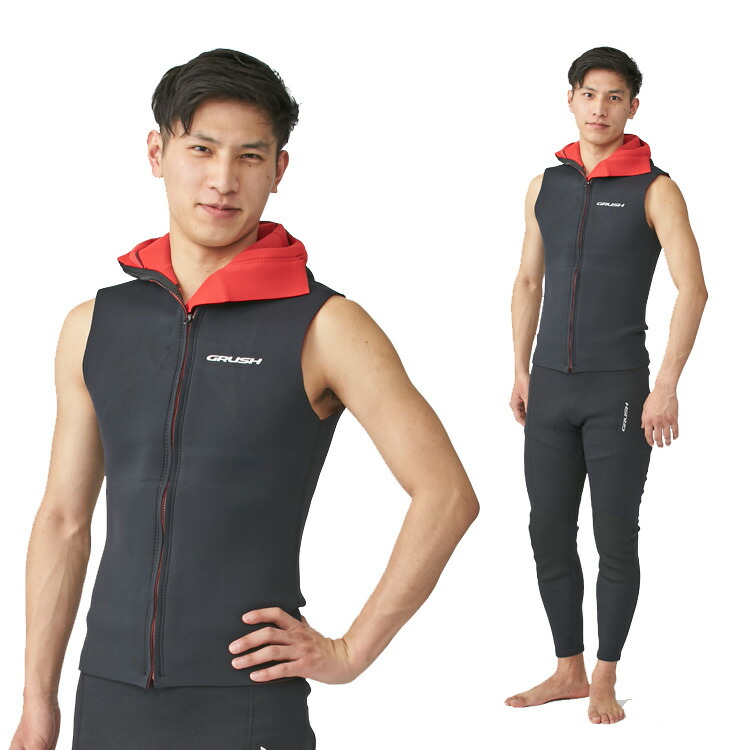 SCUBAPRO フード付きウェットスーツベスト Lサイズ 【公式通販】