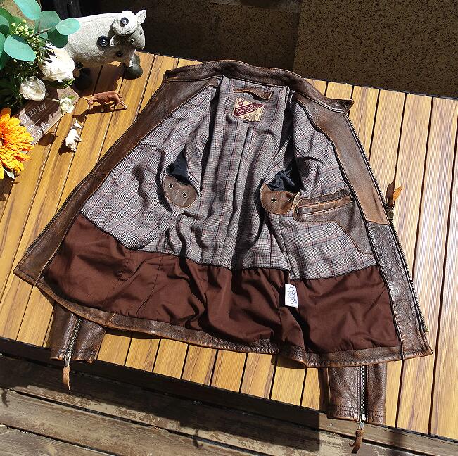 楽天市場】上質 ヴィンテージ復刻デザイン 茶芯牛革 カウハイドレザー