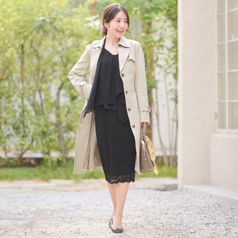 楽天市場】コート ：シングルトレンチコート 無地 ◇out010014