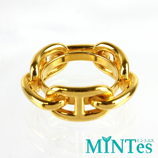 楽天市場】Hermes エルメス シェーヌダンクル スカーフリング ゴールド