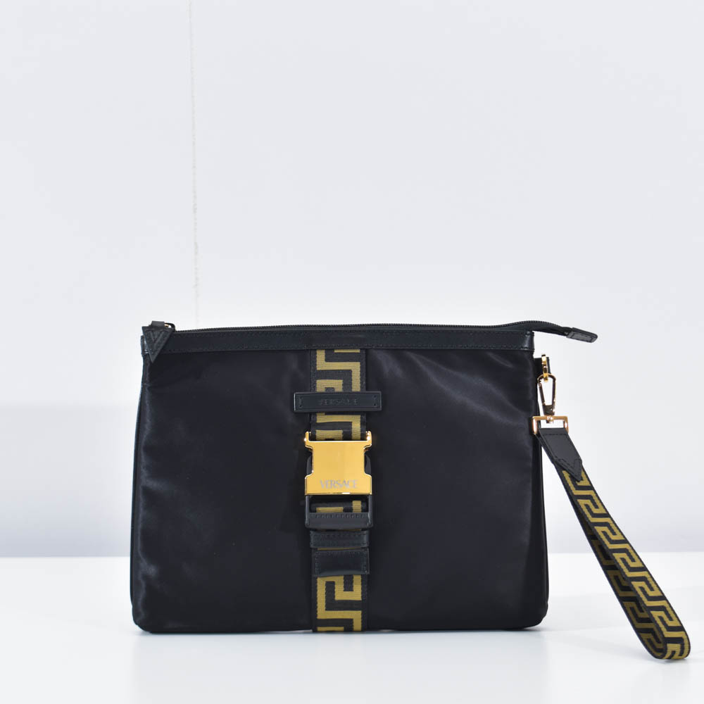 楽天市場】ヴェルサーチ クラッチバッグ グレカ メンズ ブラック