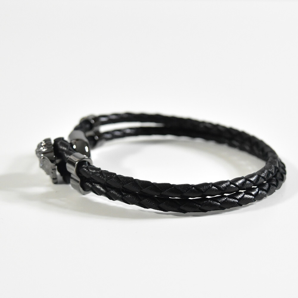 楽天市場】ヴェルサーチ ブレスレット レザー メデューサ ゴールド