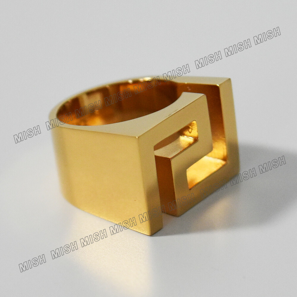 楽天市場】ヴェルサーチ 指輪 リング グレカ ゴールド メンズ 大きめ