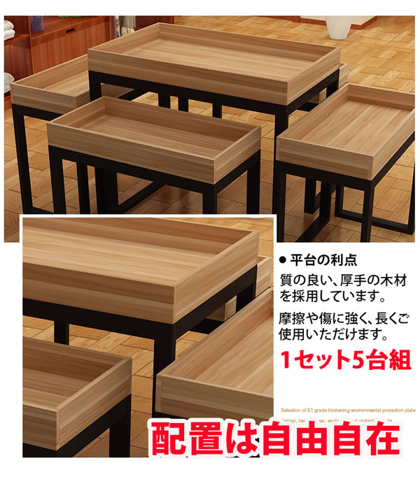 楽天市場】陳列棚 店舗 ディスプレイラック 5台セット オープンラック