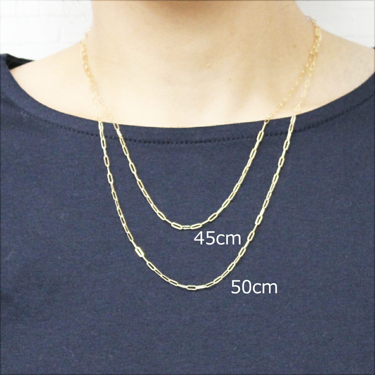 楽天市場】K14 14K ゴールドフィルド ネックレス チェーン 長あずき