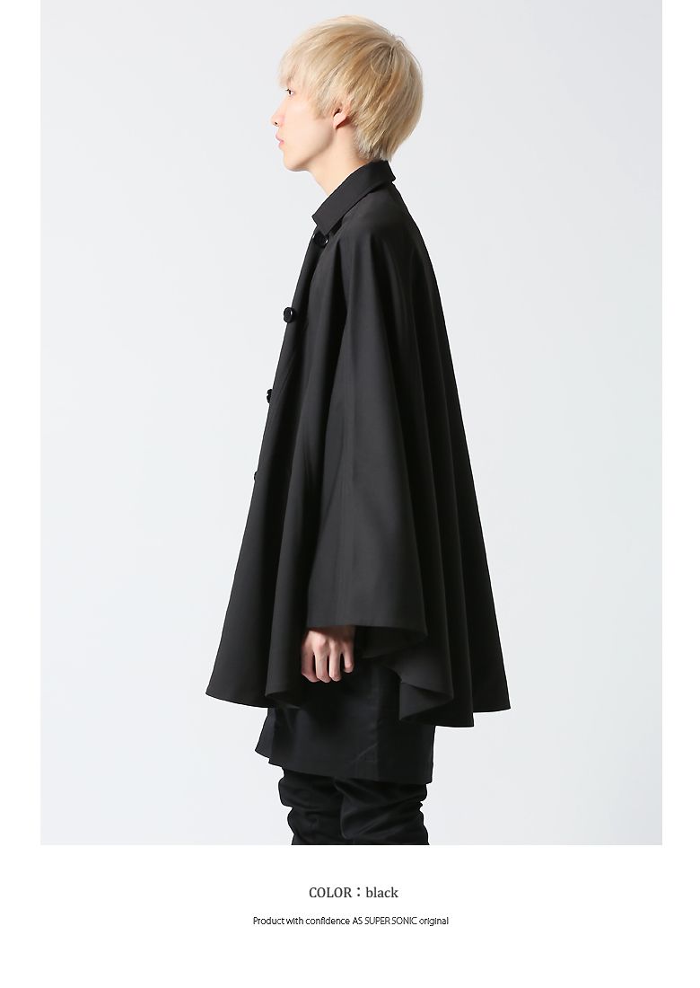 楽天市場】マントコート メンズ モード系 ポンチョ ケープコート