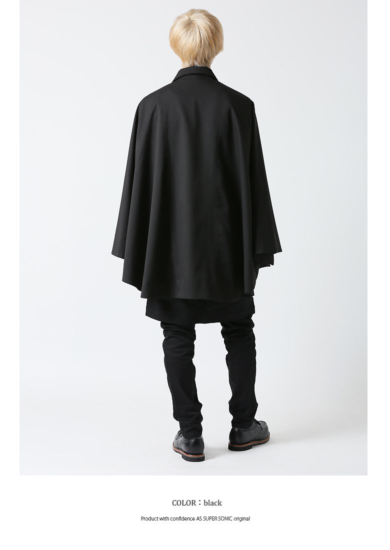 楽天市場】マントコート メンズ モード系 ポンチョ ケープコート