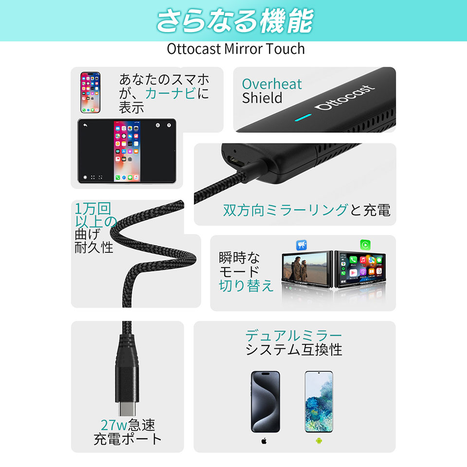 楽天市場】【正規代理店】オットキャスト ミラータッチ OTTOCAST
