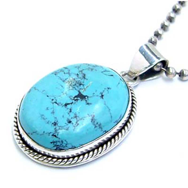 楽天市場】[天然石 シルバー925] ターコイズペンダントトップ71 1個