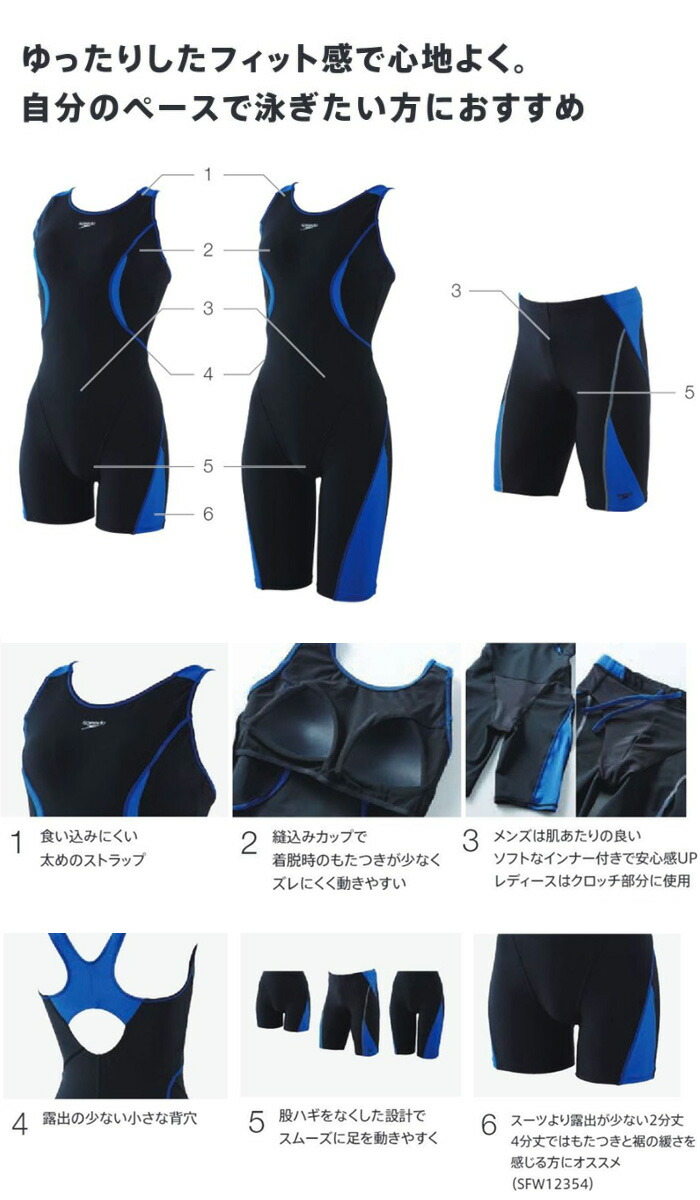 楽天市場】レディース フィットネス水着 オールインワン speedo