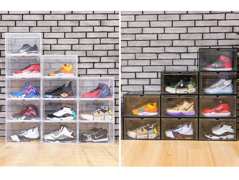 楽天市場】シューズボックス クリアー 12個セット スニーカー 収納