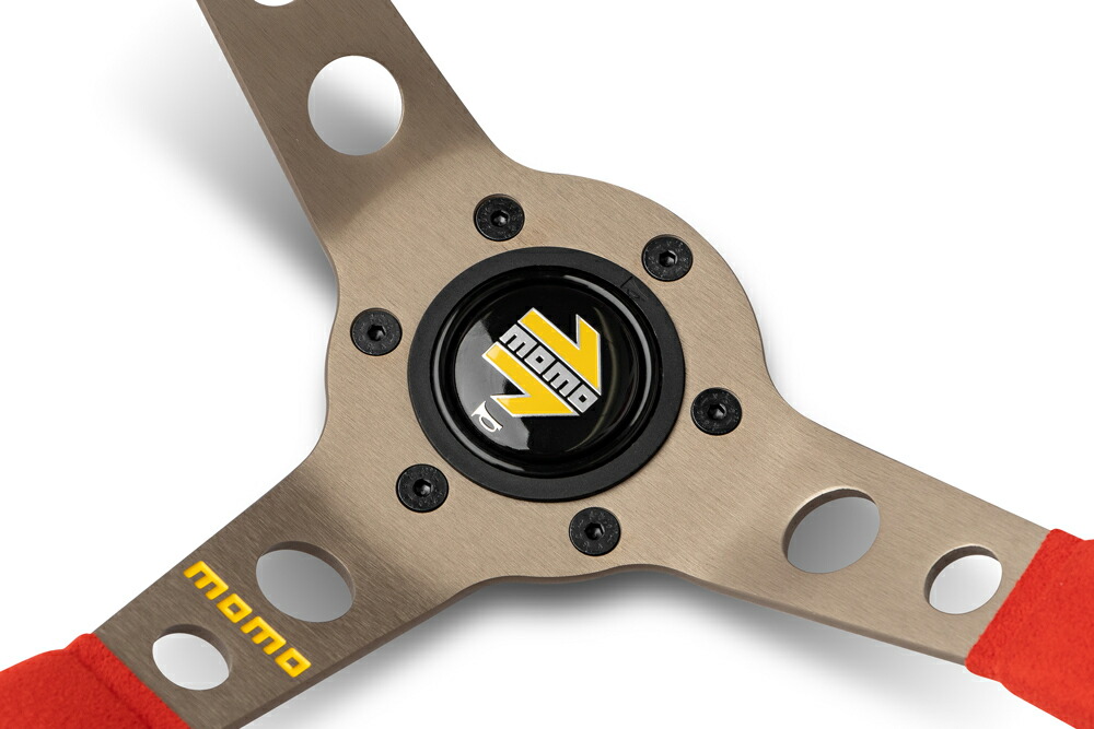 楽天市場】MOMO ステアリング MOD.07 350mm マイクロファイバー レッド