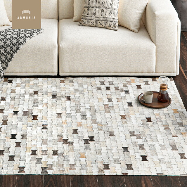 楽天市場】【30%OFF｜期間限定特大セール】 ラグ 牛高級ラグ 本革ラグ