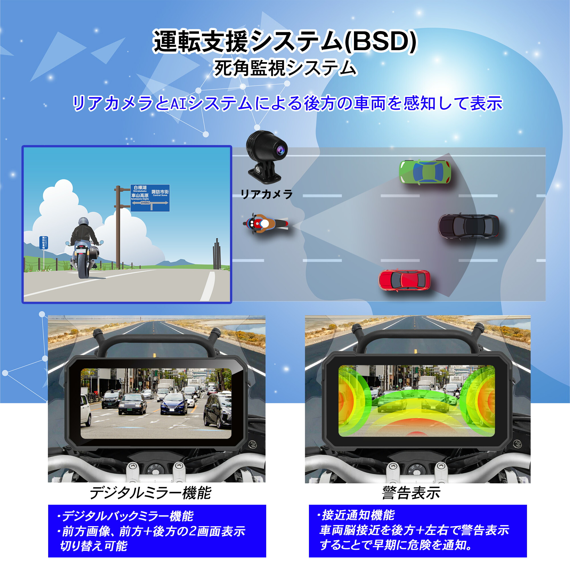 楽天市場】バイク ドライブレコーダー バイク用 ドラレコ スマート