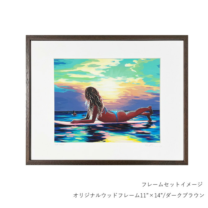 楽天市場】クリスティシン アートプリント SURF ANGEL 28.0×35.5cm