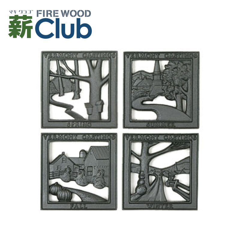 楽天市場】フォーシーズントリベット 鍋敷き 鋳物製 個別使用の他に