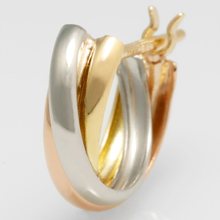 楽天市場】【即納可】 地金 ピアス 18金 イエローゴールド プラチナ900