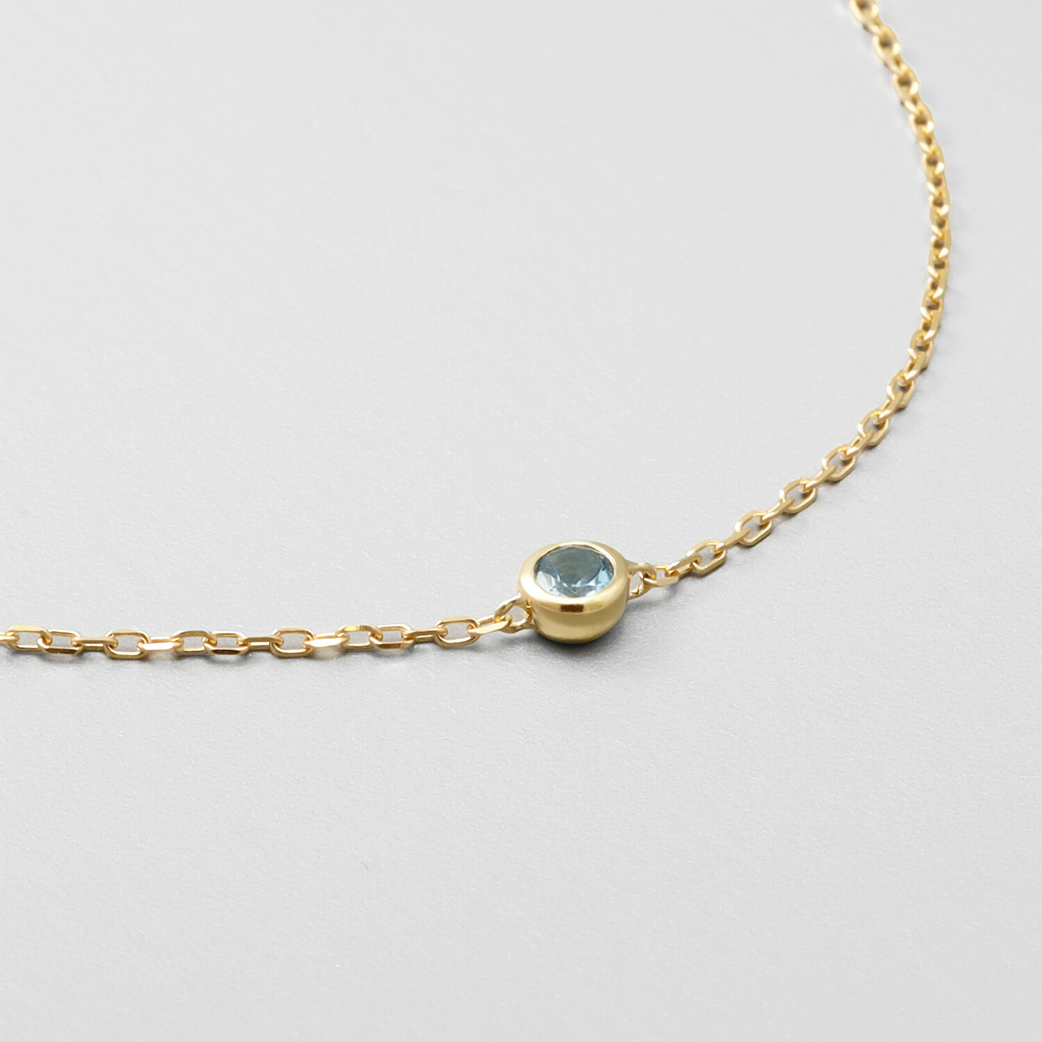 専用です。 K10ブレスレット アクアマリン イエローゴールド 15〜17cm