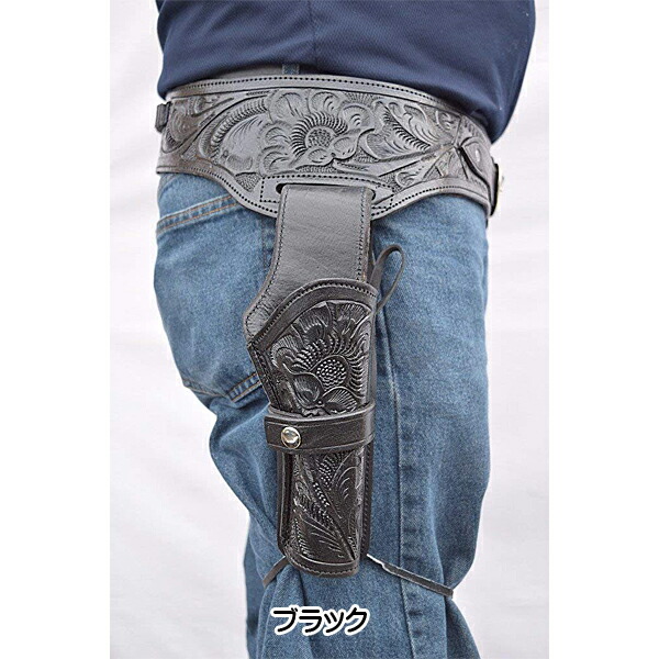 楽天市場】.44/.45 ロングバレルリボルバー用 ウエスタン レザー