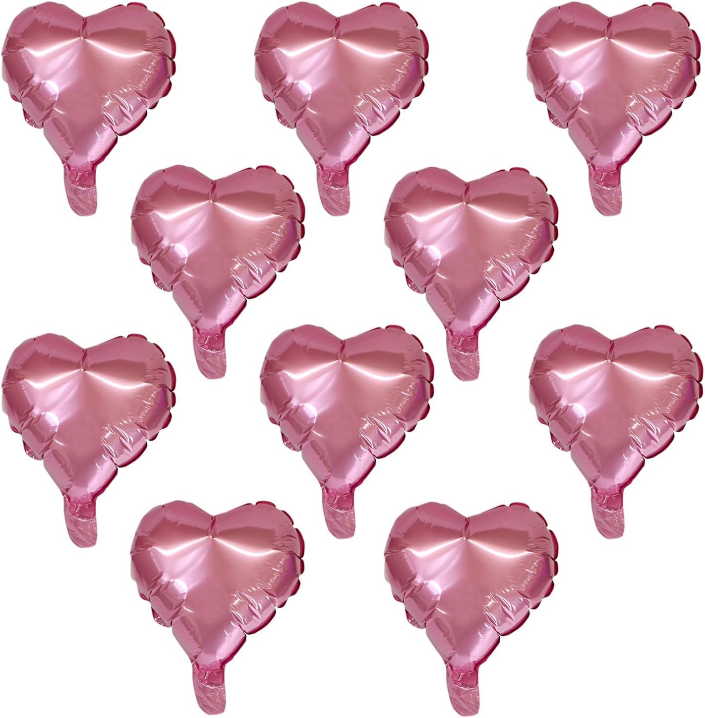 楽天市場】ハート バルーン 約25cm 合計10枚入り 【ピンク】 アルミ