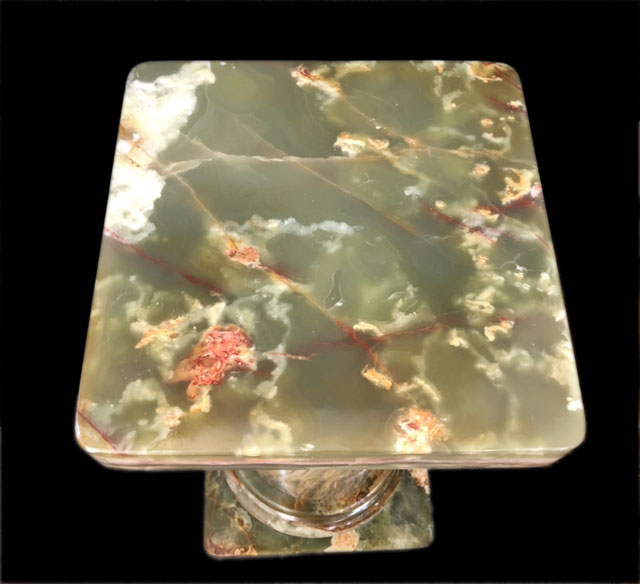 楽天市場】オニックスポール オニキスの台座 飾り台 コラム スクエア